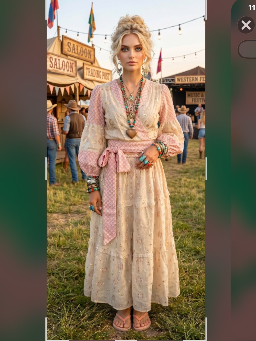 Bohemian skirts and Jacket Set new with tag size medium large